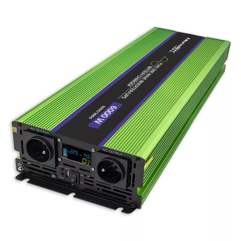 Inverter per auto Qoltec Monolith 6000 W Verde 12 V