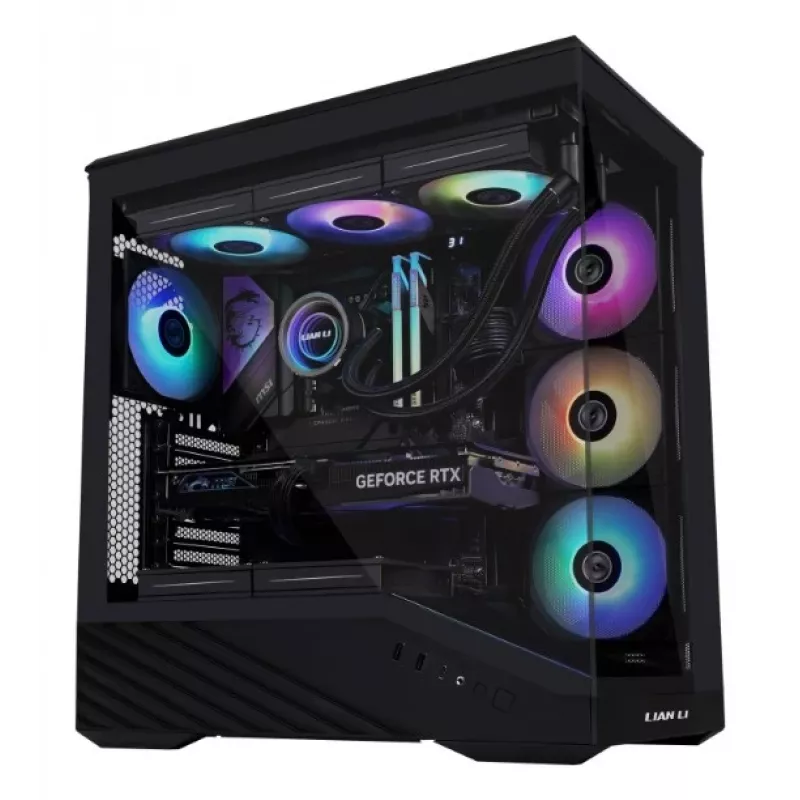 Lian Li Vector V100 G99.V100RX.00 case PC Midi Tower, ATX, RGB, vetro temperato, nero