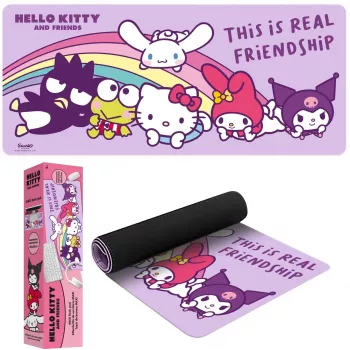 Tappetino per mouse Kids Euroswan 80×30 cm Hello Kitty, grande tappetino da scrivania per mouse e tastiera