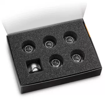 EK Water Blocks EK-Quantum Torque HDC 12 raccordo confezione da 6, G1/4, argento