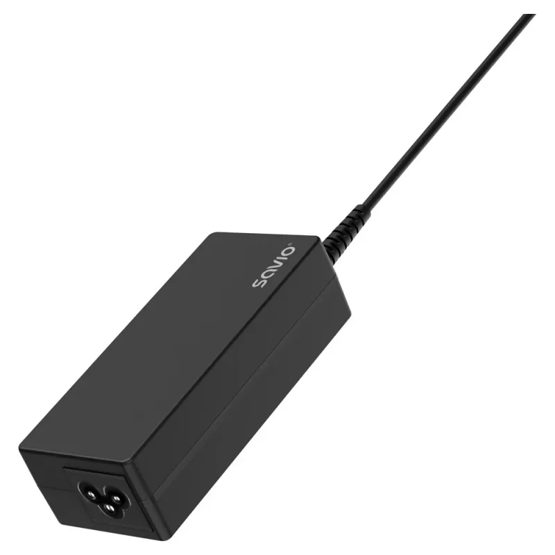 Caricabatterie AC da interno SAVIO ZA-01, 65W USB‑C PD 3.0, ingresso 100–240V, singolo connettore, nero
