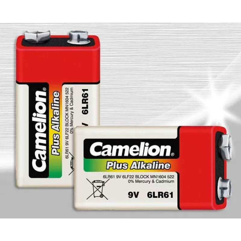 Batteria usa e getta Camelion 6LR61-SP1 9V alcalina