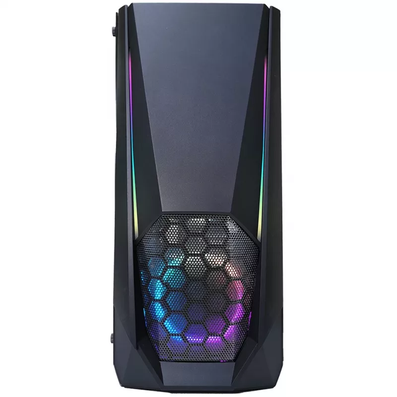 Xilence Xilent Blast X505.ARGB case per PC da gaming, RGB ATX midi tower, nero (XG141)
