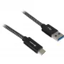 Cavo Sharkoon USB 3.2 Gen 2 connettore maschio USB-A > USB-C nero/grigio 1 metro – cavo – digitale/dati