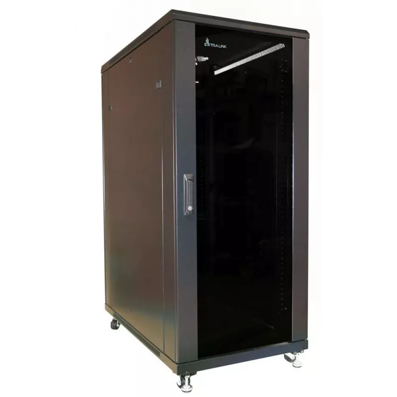 Extralink EX.11366 armadio rack 27U armadio autoportante nero