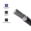 Qoltec 53853 Cavo solare fotovoltaico | 6mm² | 100m | nero