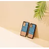 Custodia per smartphone Man and Wood Galaxy Note 20 denim nero – custodia protettiva in stile denim
