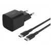 Caricabatterie AC da interno Belkin BoostCharge 25 W USB-C PD/PPS, cavo 1 m, nero - per console di gioco, smartphone, tablet