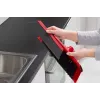 Scopa per pavimenti VILEDA 143703 con manico, tecnopolimero, setole morbide/dure, interni, 130 cm, rosso