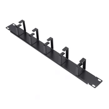 Pannello di gestione cavi Extralink 6001 — custodia in acciaio, nero