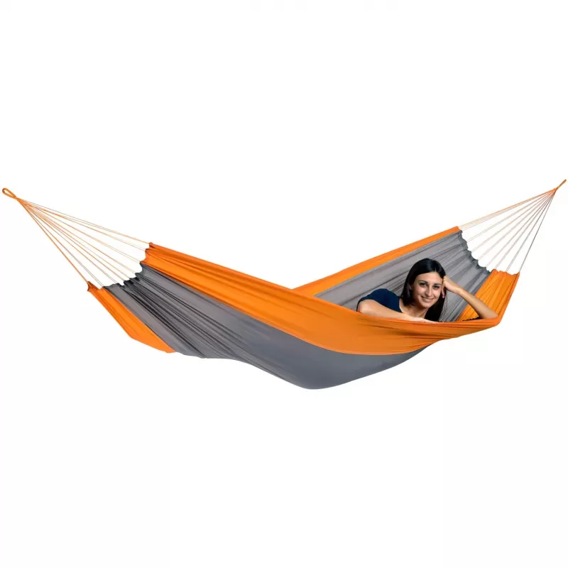 Silk Traveller Techno AZ-1030160, amaca da campeggio arancione/grigio