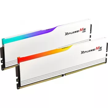 DIMM 32 GB DDR5-6000, memoria RAM bianco, F5-6000J2836G16GX2-RM5RW, Ripjaws M5 RGB, INTEL XMP