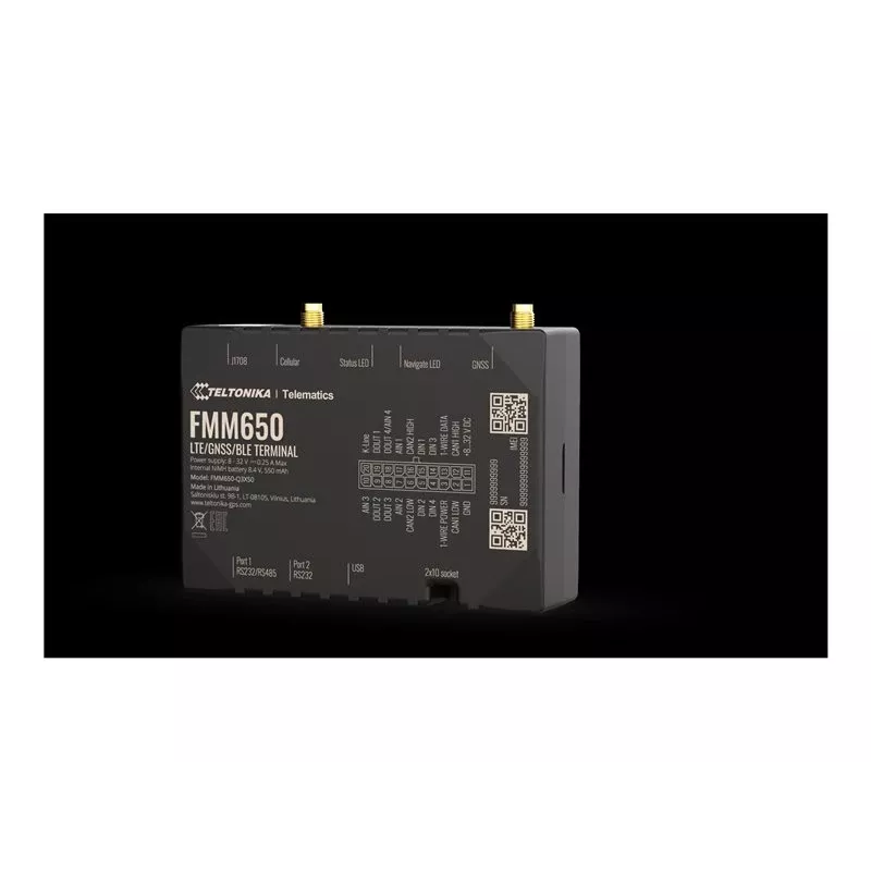 GPS-Tracker TELTONIKA TELEMATICS FMM650 — connettività 4G, design compatto