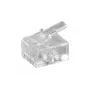 Microconnect KON501-10R connettore per fili RJ-11 6P4C trasparente