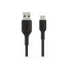 Cavo intrecciato USB-C a USB-A 3m nero