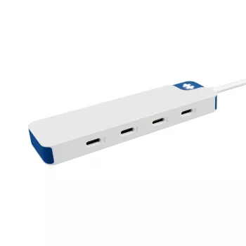 Hub USB-C Hyper HyperDrive Flex 4 porte, bianco/blu | HD5201BUGL