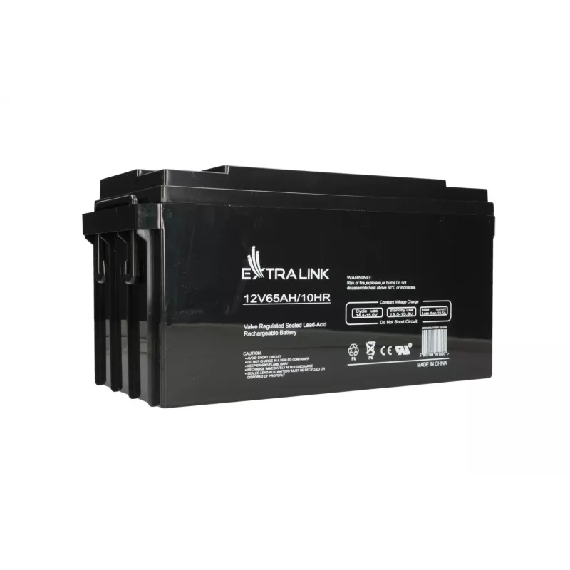 Batteria al piombo-acido sigillata Extralink Akkumulator AGM 12V 65Ah, VRLA, nero, 1 pezzo