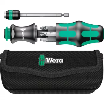 Wera Kraftform Kompakt 25 set cacciavite a inserti, 7 pz., nero/verde