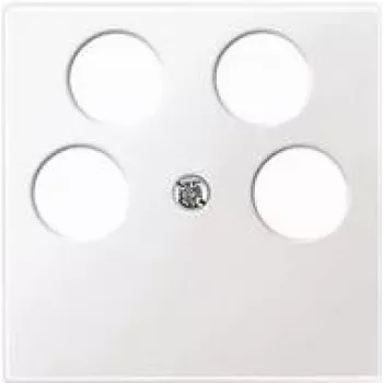 Placca a parete / copri interruttore Merten 296519, bianco, termoplastico, 1 pezzo