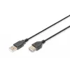 Digitus ASSMANN Basic - cavo prolunga USB - USB Type-A, 4 poli (M) - USB Type-A, 4 poli (F) - 3 m (USB/USB 2.0) - stampato - nero (AK-300200-030-S)