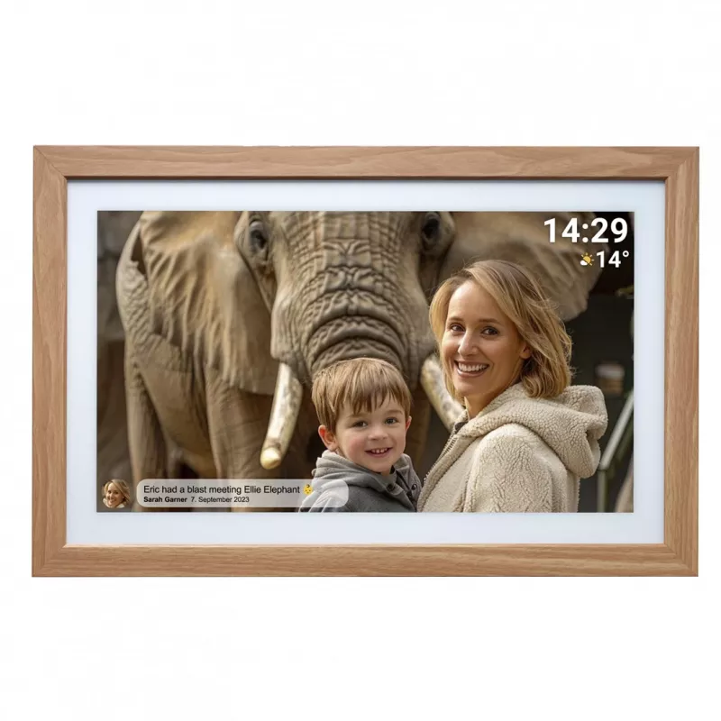 Denver PFF-2162LW cornice digitale marrone chiaro 54,6 cm (21,5 pollici) touchscreen Wi-Fi