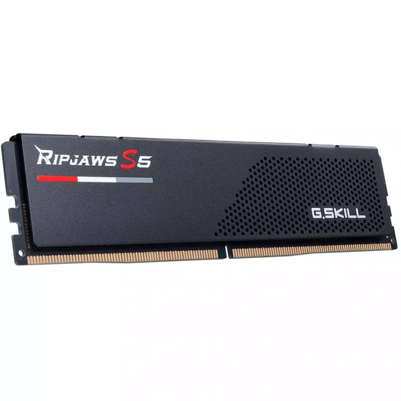 DIMM 32 GB DDR5-6000 (2x 16 GB) Dual-Kit, memoria RAM nera, F5-6000J3036F16GX2-RS5K, Ripjaws S5, INTEL XMP