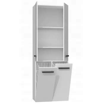Topeshop NEL 2K DD armadietto bagno in bianco lucido bianco