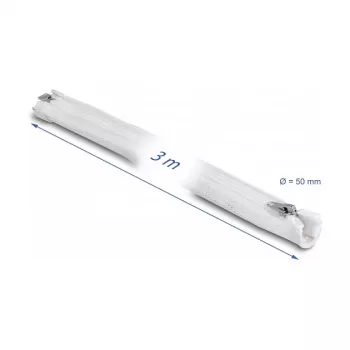 Guaina intrecciata DeLOCK 20835 3 m x 50 mm bianco