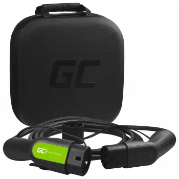Cavo di ricarica per veicoli elettrici Green Cell EV13 nero Type 2 5m