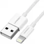 Ugreen cavo USB 2.0 A Lightning 2 m, 5 V / 2,4 A iPhone 7 / 7 plus / 6S / 6 / 6 Plus, iPhone 5s/5c/5, iPad Mini/Mini 2, iPad 1 m bianco