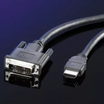 ROLINE cavo DVI (18+1) ST - HDMI ST 5,0m (11.04.5552)