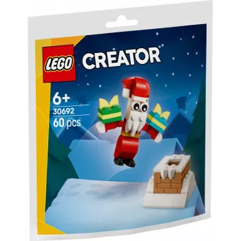 Giocattolo da costruzione LEGO Santa's Chimney Polybag 30692 – mini set natalizio da costruzione