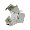 Jack Keystone Cat.6A schermato sottile, EQUIP 767223, senza attrezzi, RJ-45, piatto, argento, 8 pz.