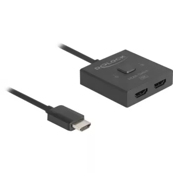 Switch HDMI DeLOCK 18901 144Hz nero plastica 55x55x15mm