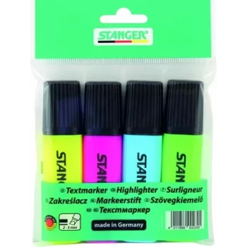 Evidenziatore STANGER, 1-5 mm, set 4 pezzi 180009000
