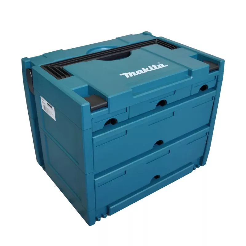 Makita P-84349 MAKSTOR Model 4.5 cassetta portautensili, 5 cassetti, blu