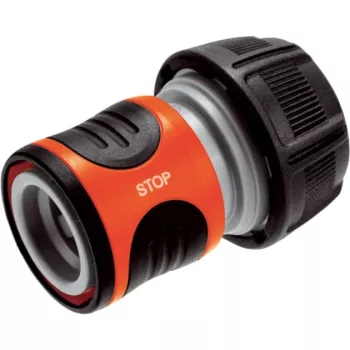 Gardena 18214-20 Water Stop raccordo per tubo 19 mm (3/4″), nero/arancione