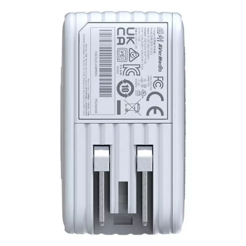 AVerMedia GC313 universale bianco ricarica rapida AC per interni