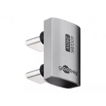 Adattatore/giunzione USB-C Goobay 74446 argento contatti nichel/oro