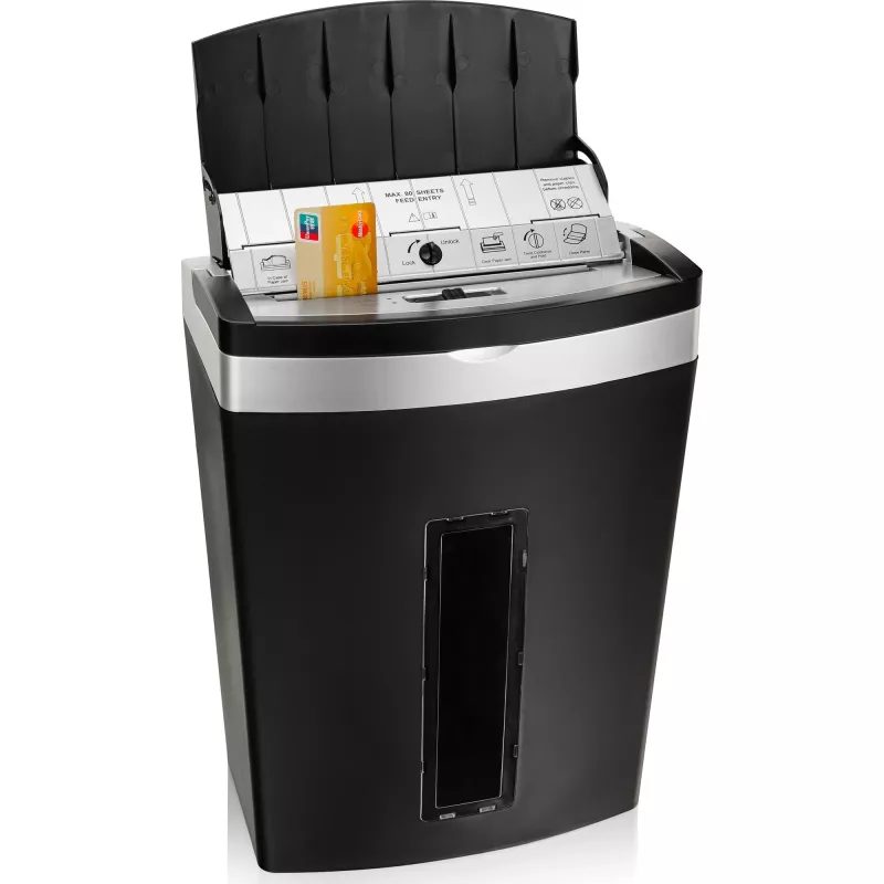 Distruggidocumenti Peach PS600-10 taglio micro 63 dB nero, argento