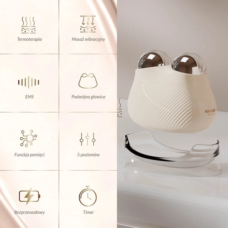 Neno Beauty Naya massaggiatore viso con EMS e termoterapia