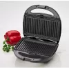 Sandwich maker Clatronic ST/WA 3670 800 W nero, acciaio inox