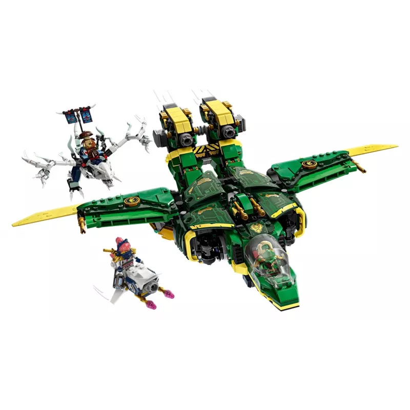 LEGO NINJAGO set 71845 Jet Mech di Lloyd — 1112 pezzi, 5 minifigure, ali mobili, altezza 240 mm