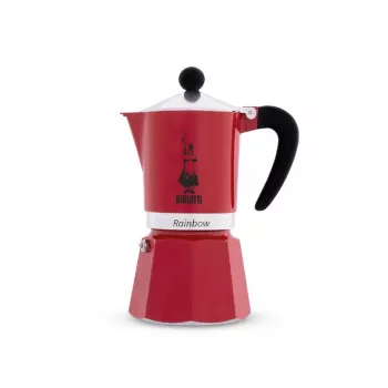 Caffettiera BIALETTI Rainbow 0,06 L — alluminio, 60 ml, rossa