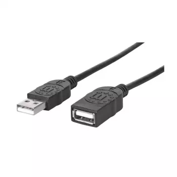 MANHATTAN cavo prolunga Hi-Speed USB 2.0 Type-A maschio – Type-A femmina, nero, 1,8 m (338653)