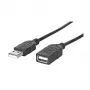 MANHATTAN cavo prolunga Hi-Speed USB 2.0 Type-A maschio – Type-A femmina, nero, 1,8 m (338653)