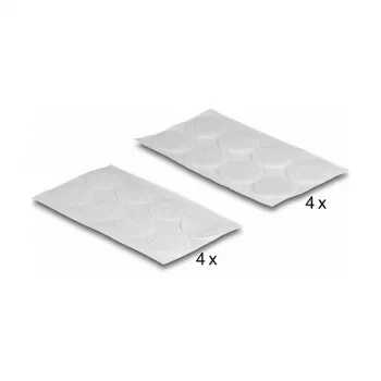 Pad di montaggio DeLOCK 19089 punti velcro rotondi 64 pz bianco
