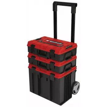 Valigetta per attrezzi Einhell E-Case Tower nero rosso polipropilene resistente al calore protezione dagli schizzi
