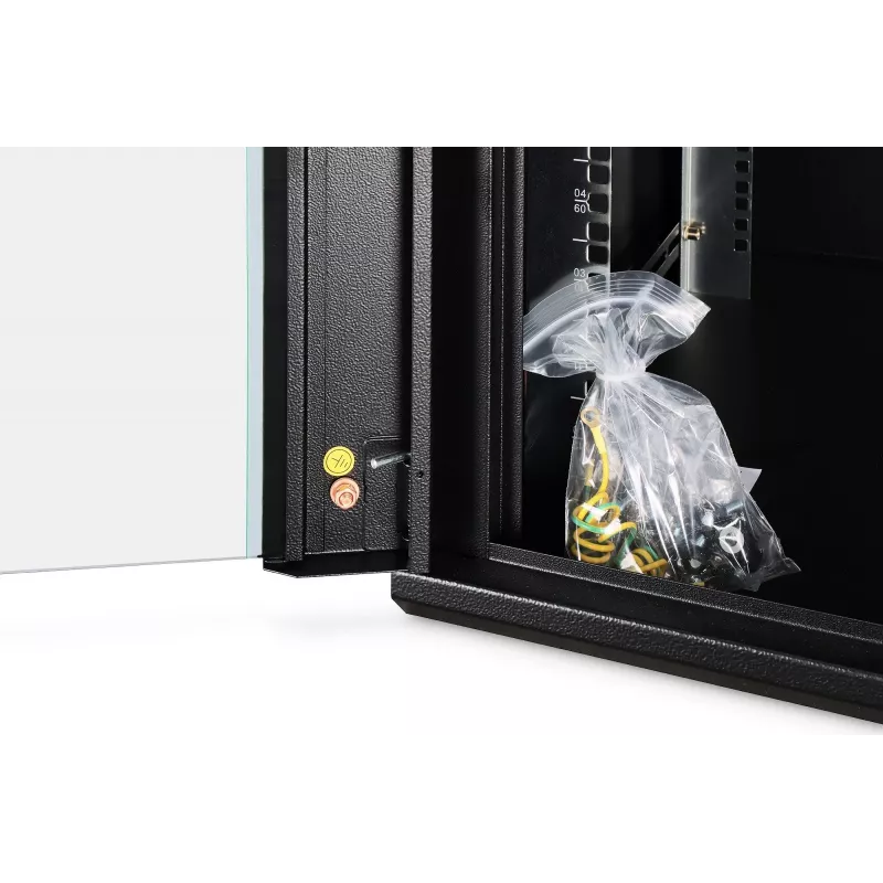 Armadio di rete a parete DIGITUS Dynamic-N DN-37111 — 12U, 600 x 600 mm, IP20, serratura a chiave
