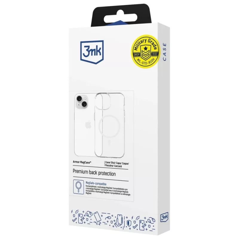Custodia protettiva MagCase Armor di 3MK per Apple iPhone 13/14 — compatibilità magnetica, design sottile